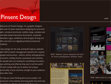 Tablet Screenshot of pinsentdesign.com